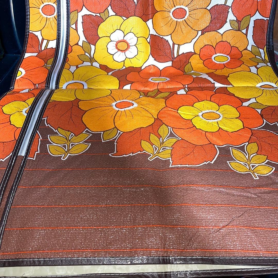 昭和レトロ 花柄 ラブリーケースカバー 新品 ファンシーケース ビニールロッカー