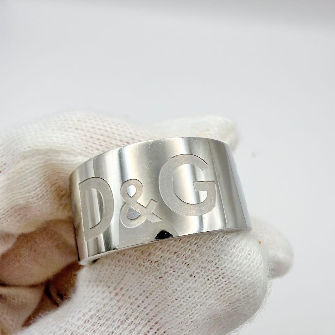 D&G ドルガバ リングチャーム カラビナ ネックレス レザーコード