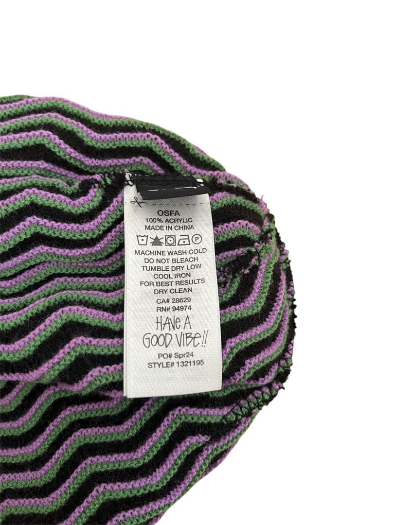 Stussy 波模様 ニット帽