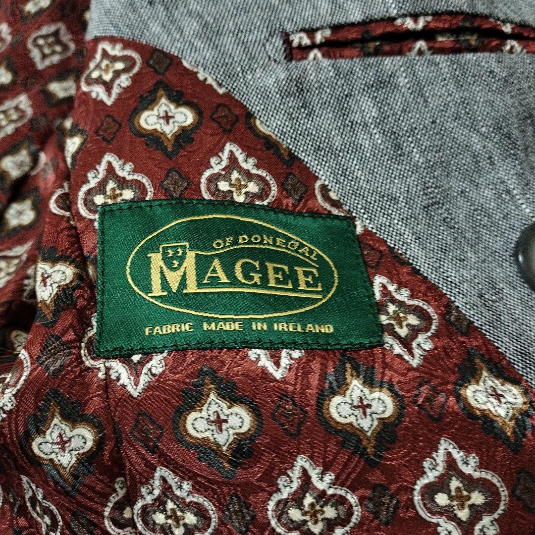 未使用級✨️ゼルビーノ　オーダー　ダブルテーラードジャケット　麻　MAGEE