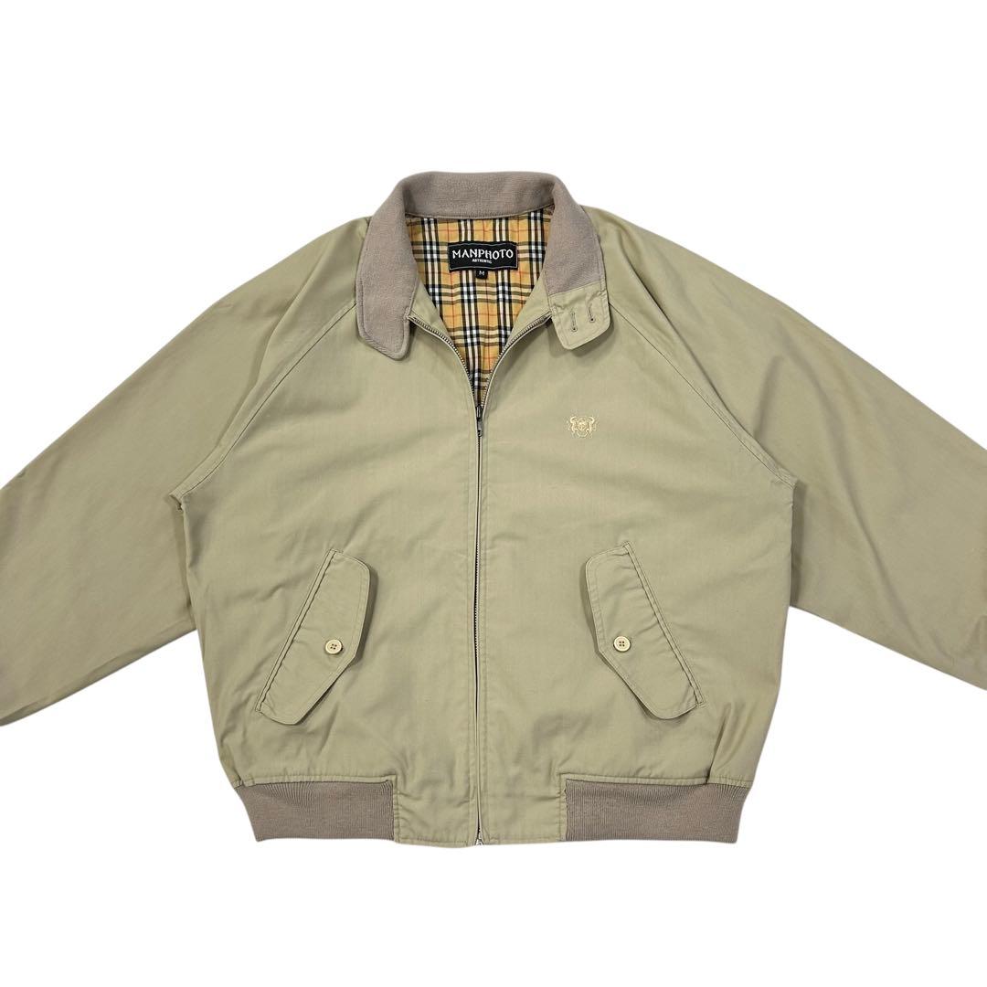 90s Vintage スウィングトップ メンズM ベージュ系 春秋ジャケット