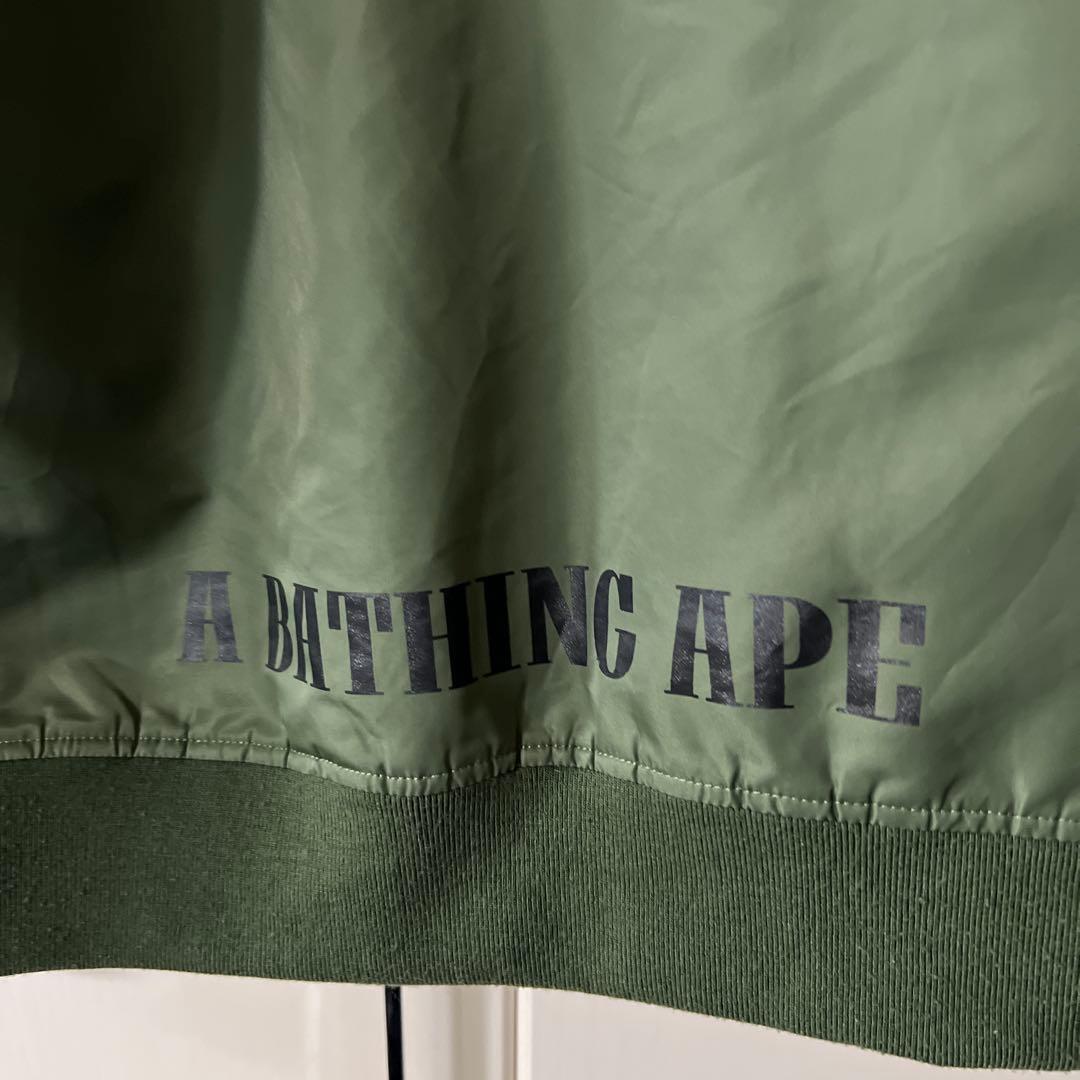A BATHING APE MA-1ジャケット オリーブグリーン