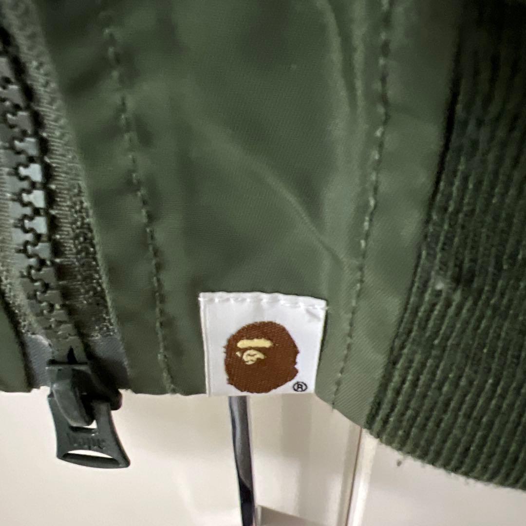 A BATHING APE MA-1ジャケット オリーブグリーン