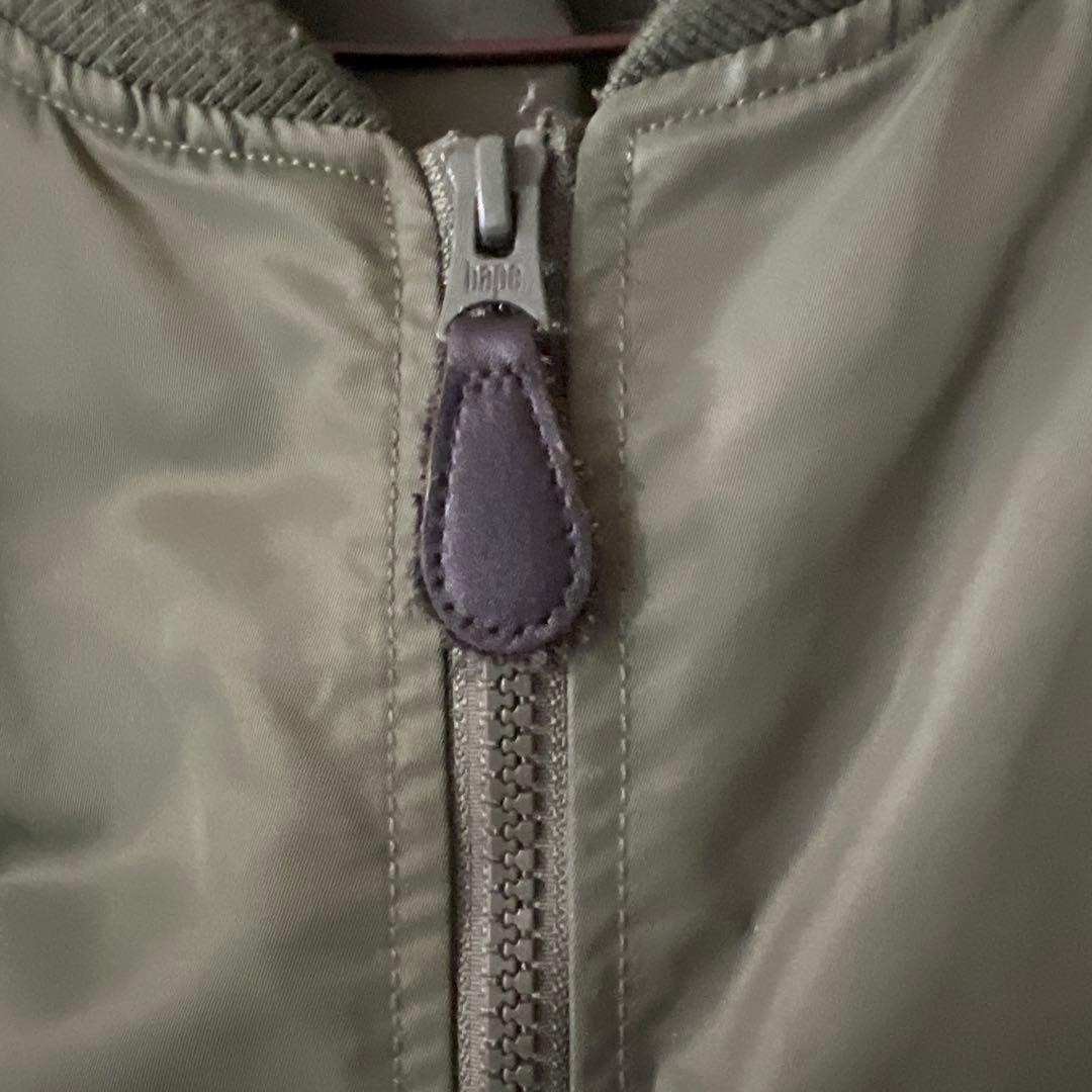A BATHING APE MA-1ジャケット オリーブグリーン