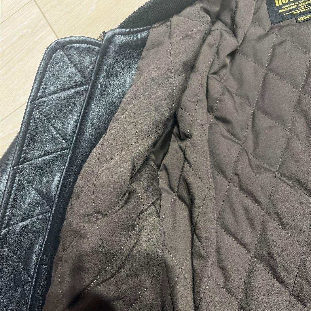 m*i様 HOUSTON ヒューストン シープレザー MA-1 中綿入り