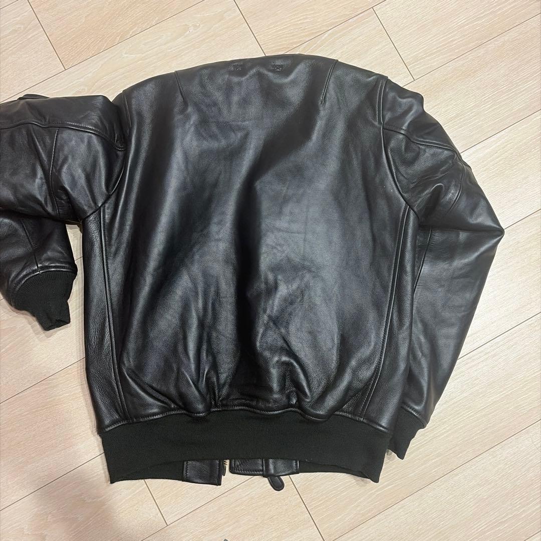 m*i様 HOUSTON ヒューストン シープレザー MA-1 中綿入り