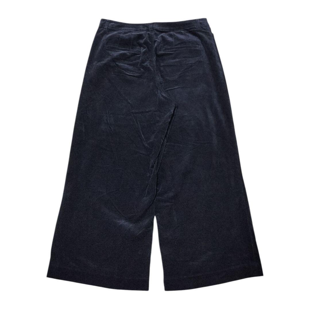 23区 大きいサイズ 50 洗えるDENIM ベルベットストレッチワイドパンツ