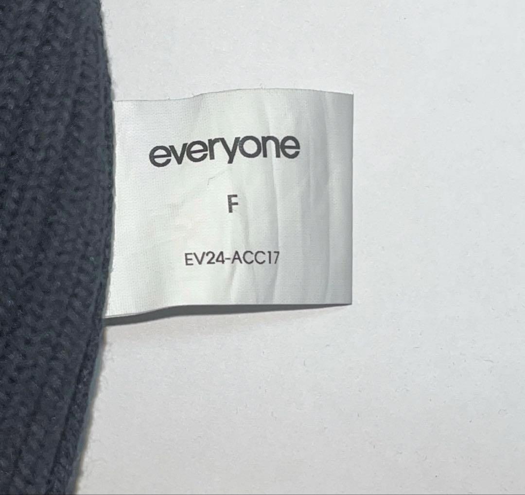 everyone エブリワン beanie ビーニー　ニット帽　ダークネイビー