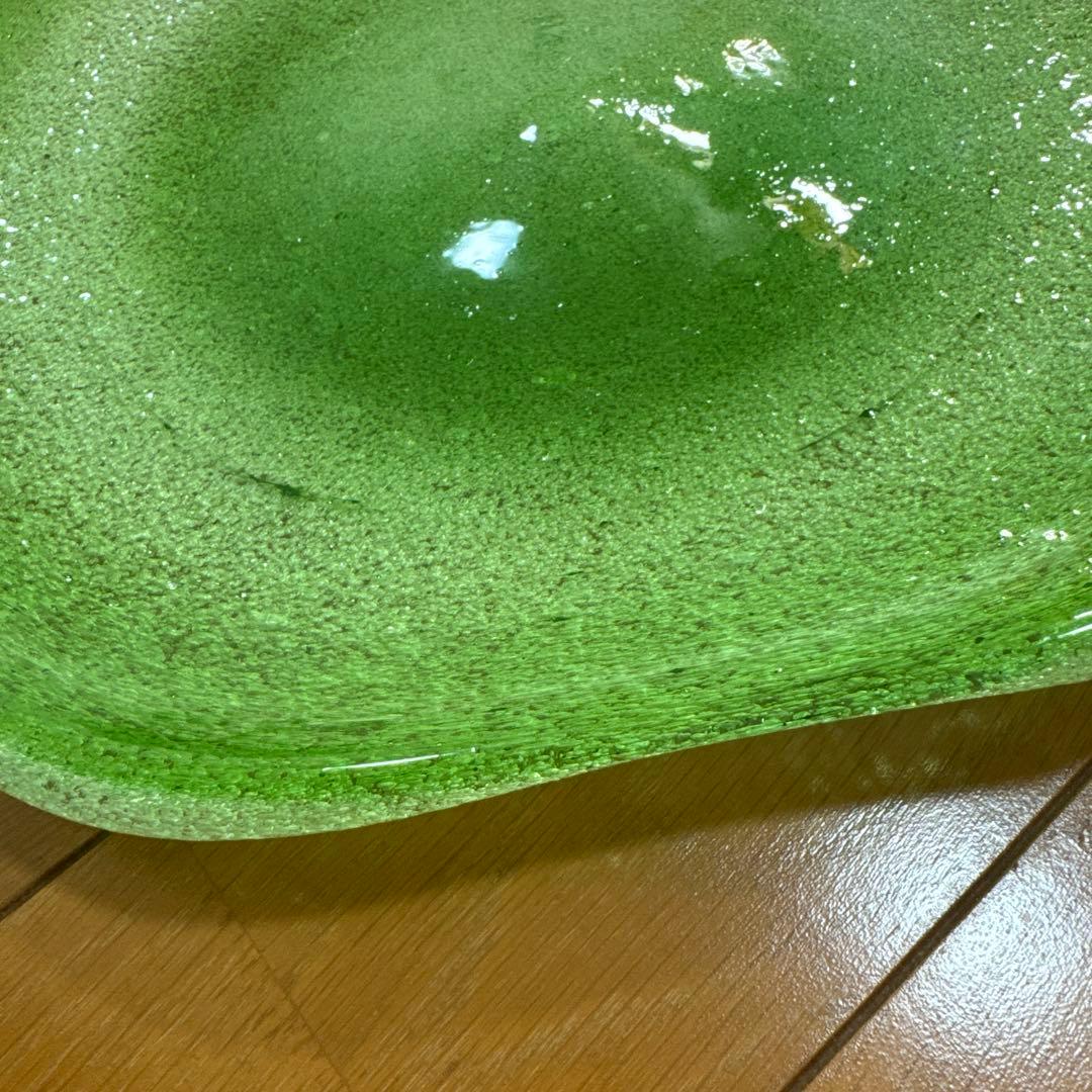 稲嶺盛吉　琉球ガラス　ガラス皿