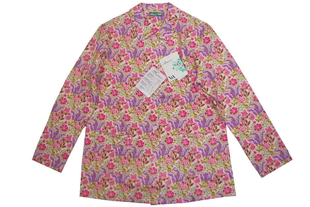 【新品】V&A ヴィクトリア＆アルバート　秋冬物厚手ネル地パジャマ（L)
