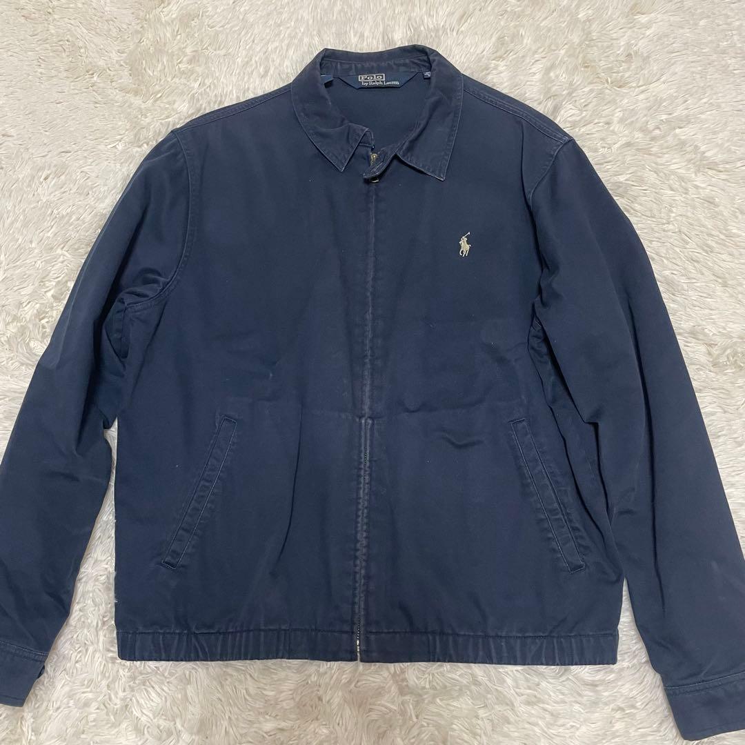 90s Polo by Ralph Lauren スウィングトップ ネイビー　青