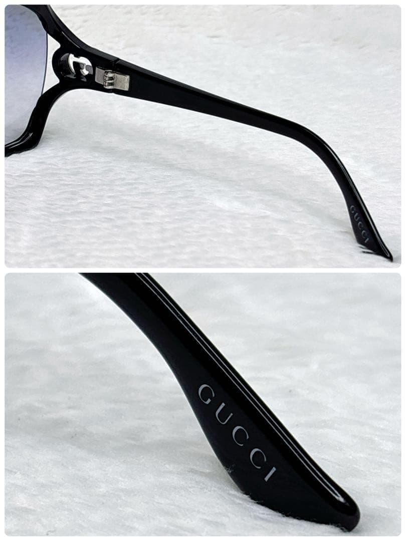 GUCCI グッチ インターロッキング　サングラス ブラック グラデーション