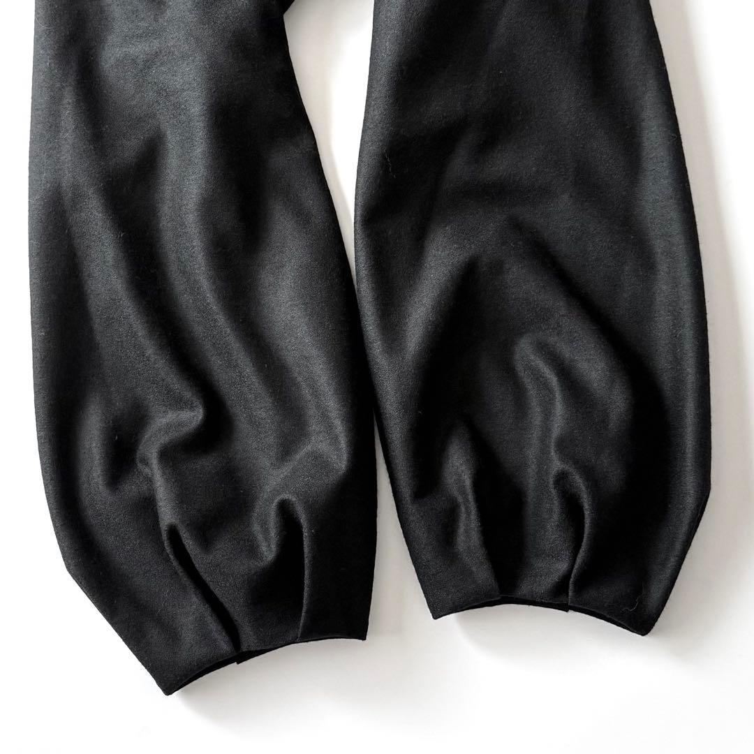 近年モデル Leilian WHITE LABEL パイピング ロングコート 黒