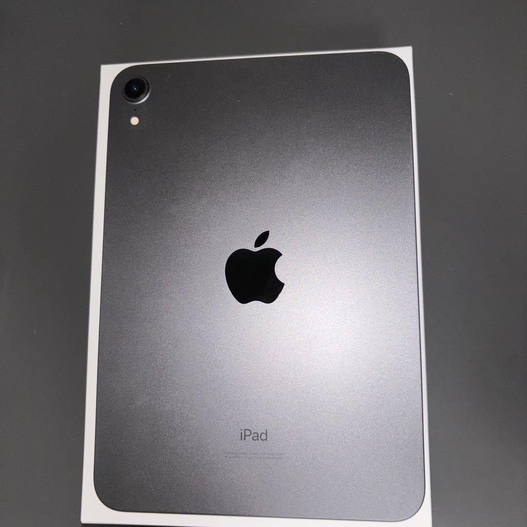 iPad mini 第6世代/スペースグレー本体/充電器付き/最大容量100%