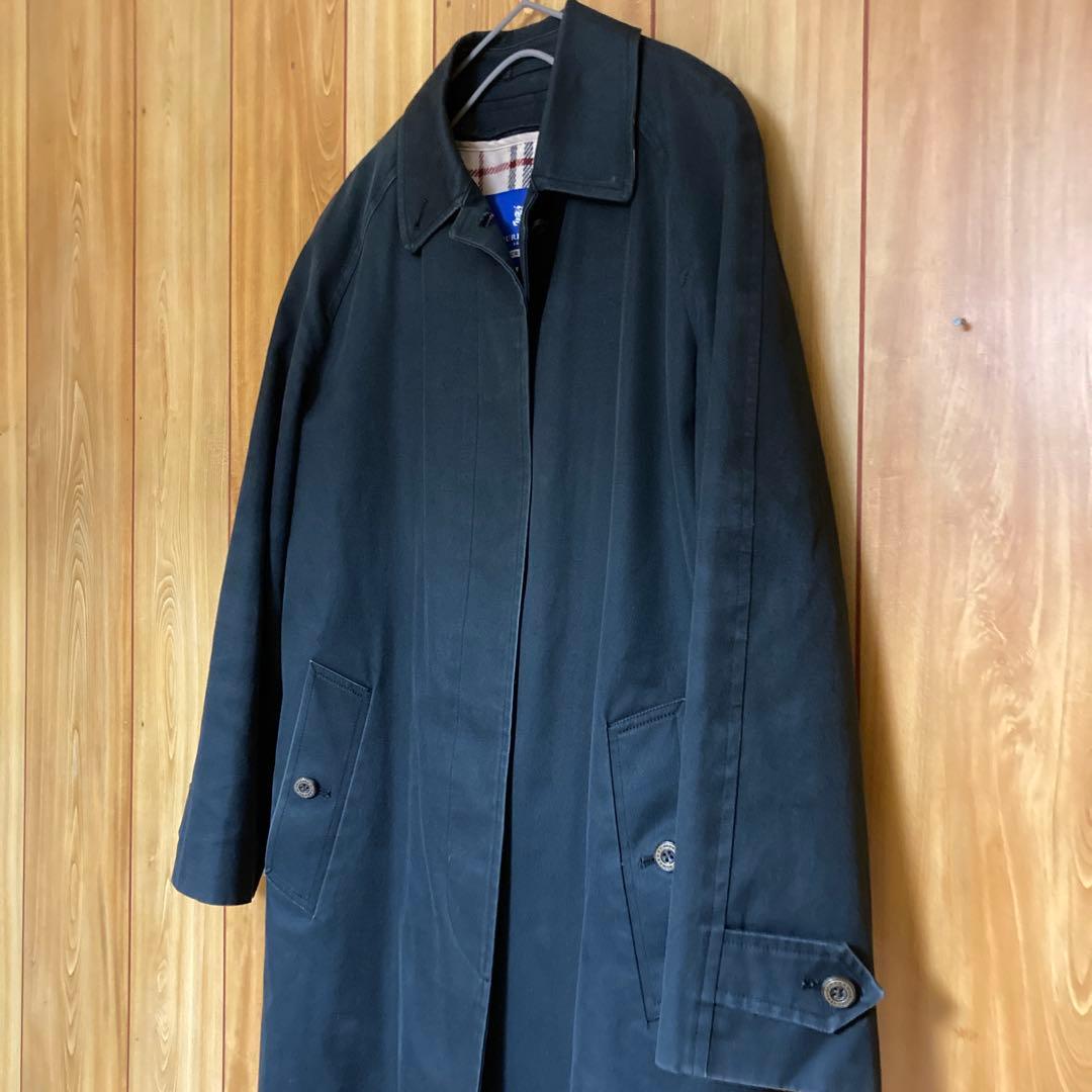 BURBERRY BLUE LABEL ステンカラーコート ネイビー ライナー付