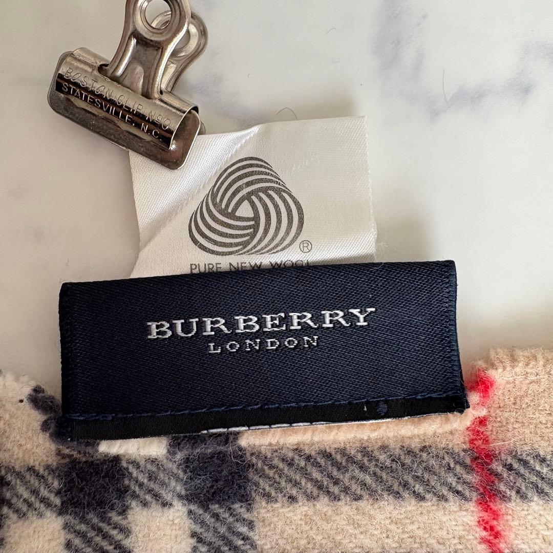 美品 BURBERRY LONDON ブランケット ノバチェック 膝掛け 大判
