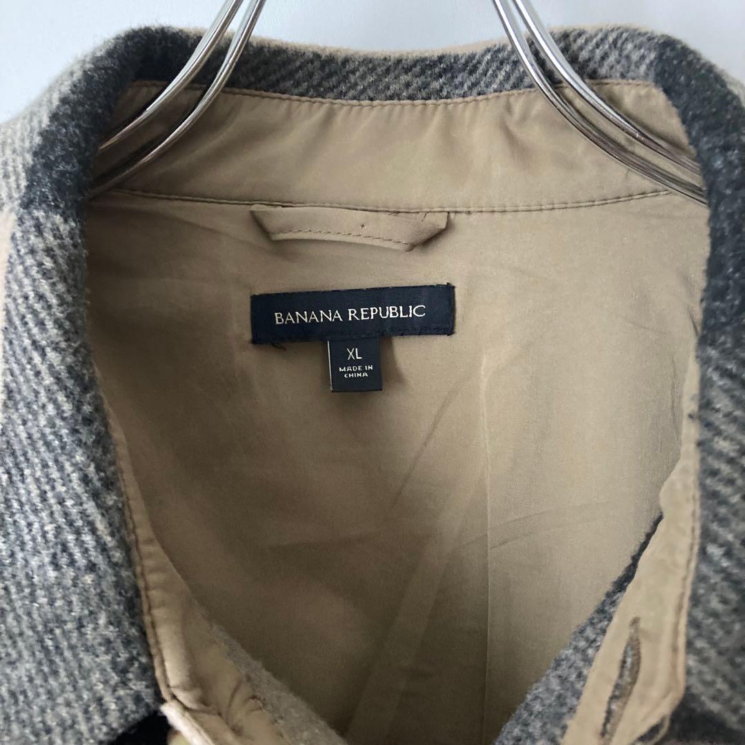 90s BANANA REPUBLIC CPO チェックシャツ ジャケット 美品