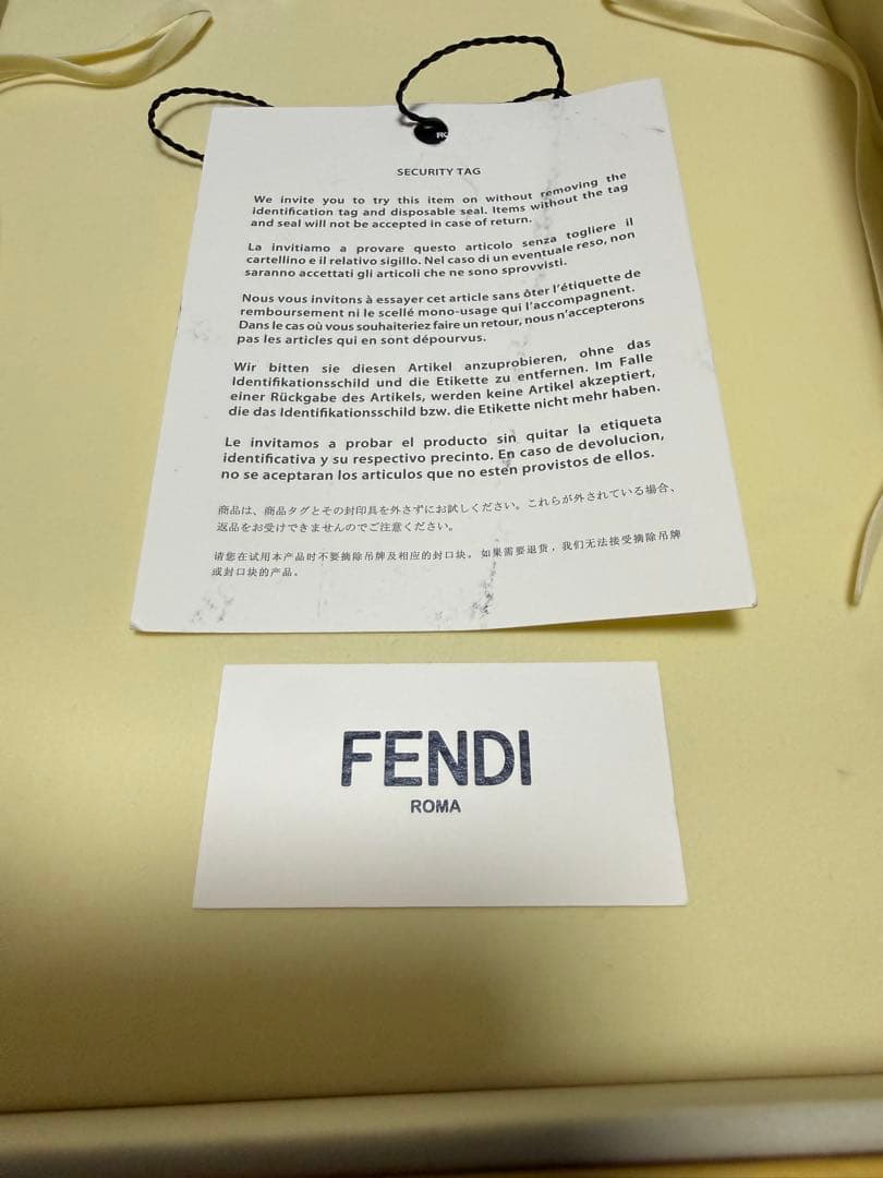 FENDI ネックレス　パラジウム　喜平
