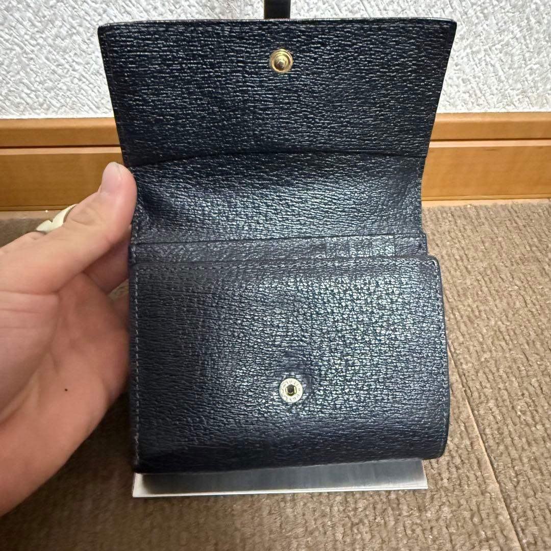 Vivienne Westwood オーブ 三つ折財布 レザー 黒 がま口 収納