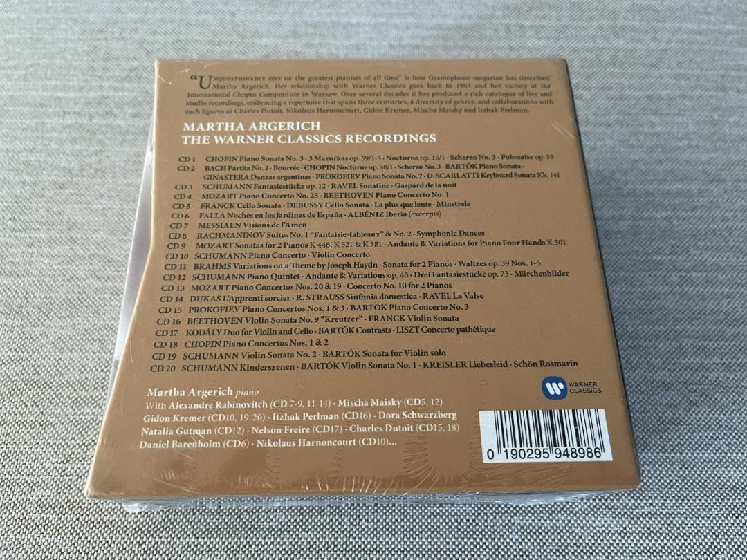 【未開封】マルタ・アルゲリッチ ワーナー・クラシックス録音集(20CD)