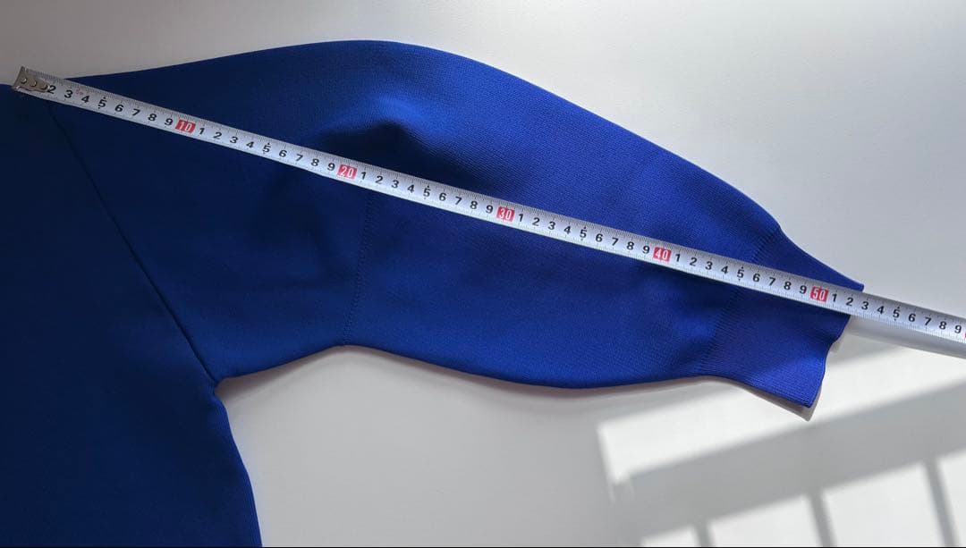 JOURNAL STANDARD ウォッシャブルバナナスリーブカーディガン 青