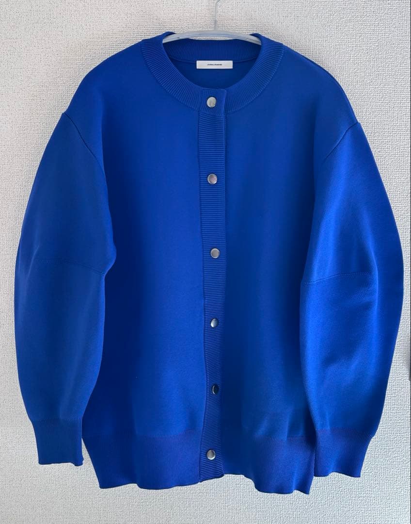 JOURNAL STANDARD ウォッシャブルバナナスリーブカーディガン 青