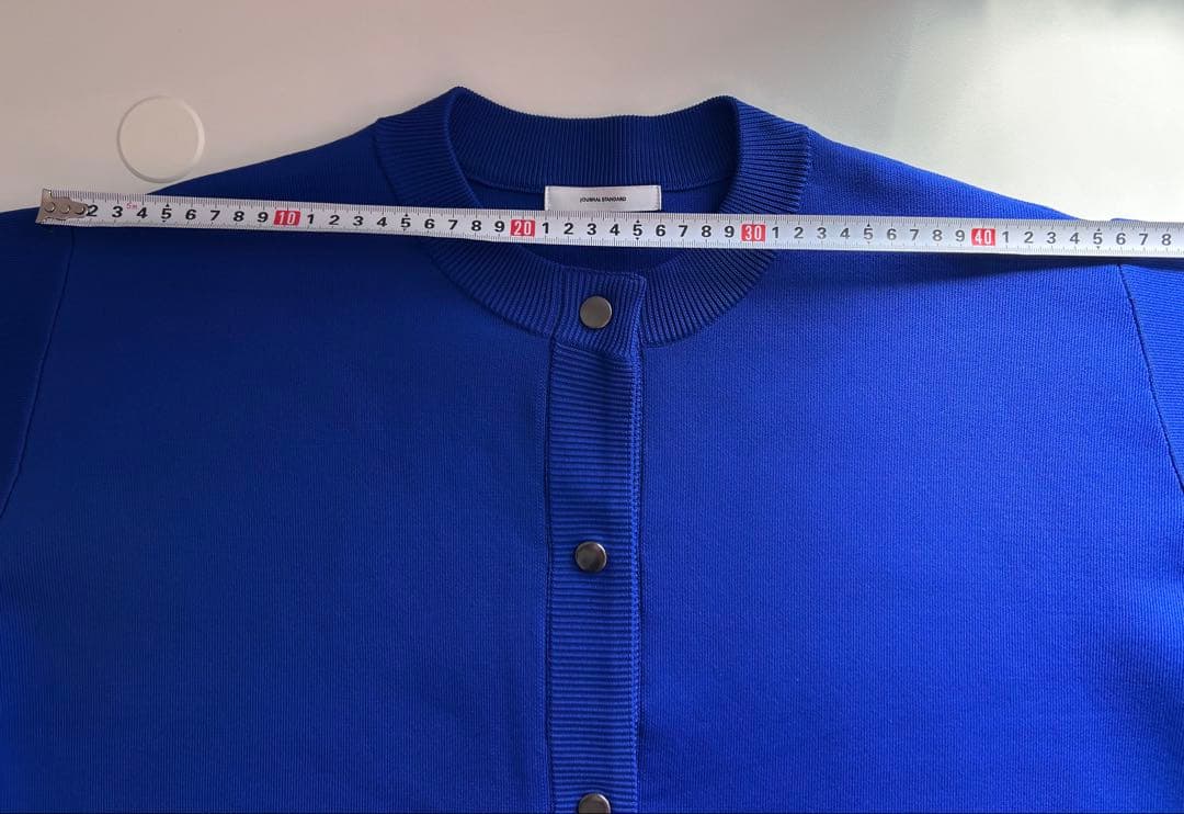 JOURNAL STANDARD ウォッシャブルバナナスリーブカーディガン 青