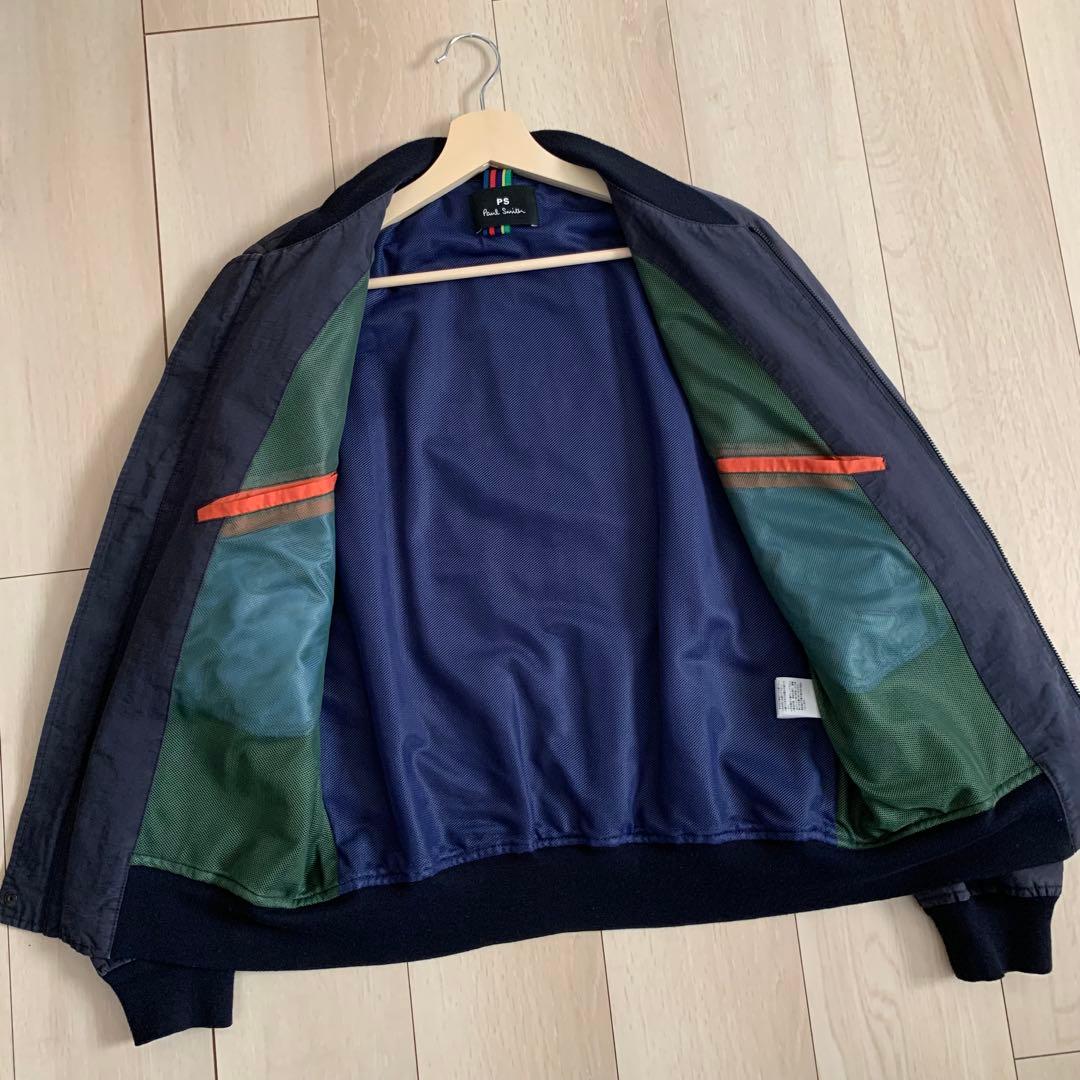 美品　PS Paul Smith MA-1 コットン　Ｌ　メッシュ　ポールスミス