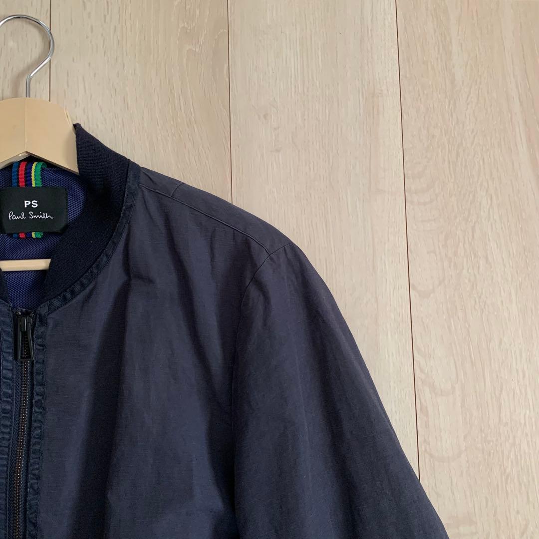 美品　PS Paul Smith MA-1 コットン　Ｌ　メッシュ　ポールスミス