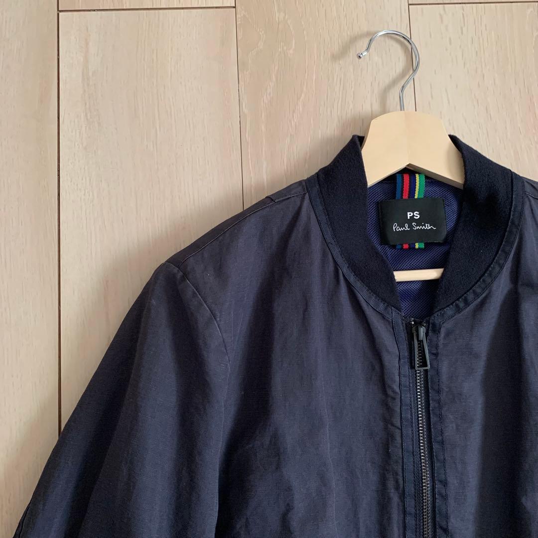 美品　PS Paul Smith MA-1 コットン　Ｌ　メッシュ　ポールスミス