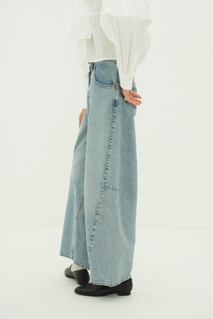 パンツ CLANE COCOON BULKY DENIM PANTS