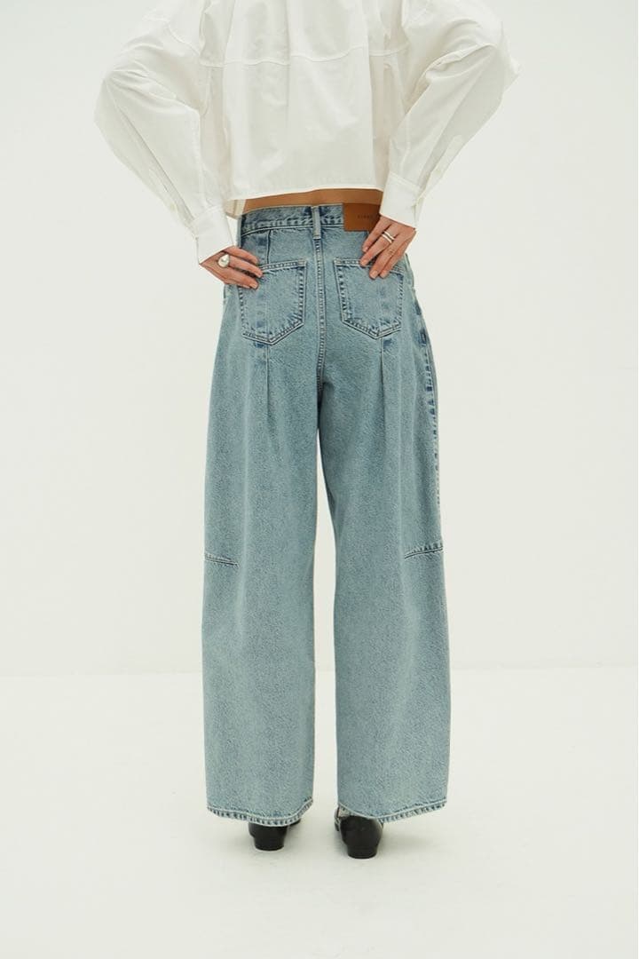 パンツ CLANE COCOON BULKY DENIM PANTS