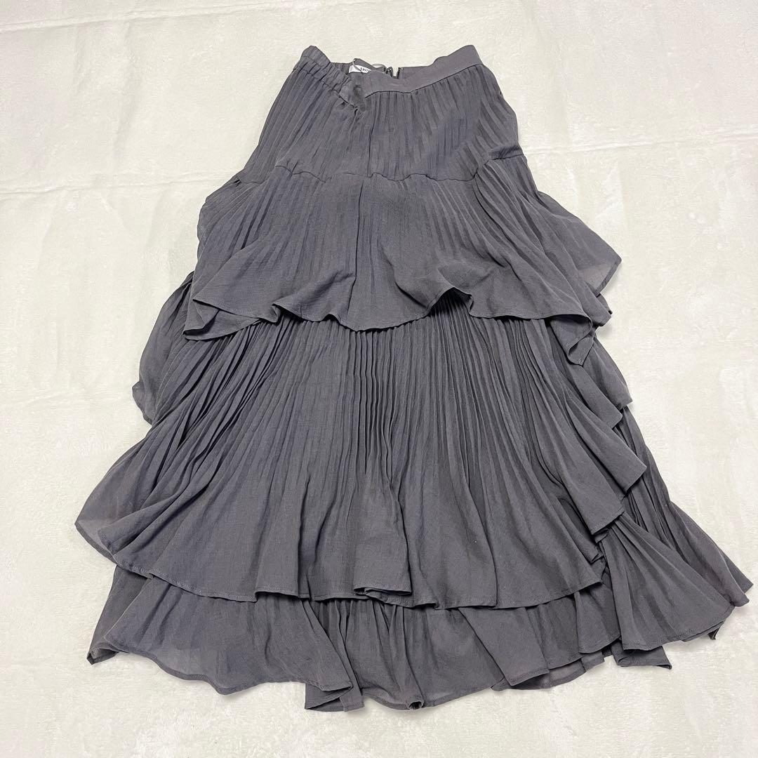 SNIDEL スナイデル ティアードプリーツスカート　サイズ1✨