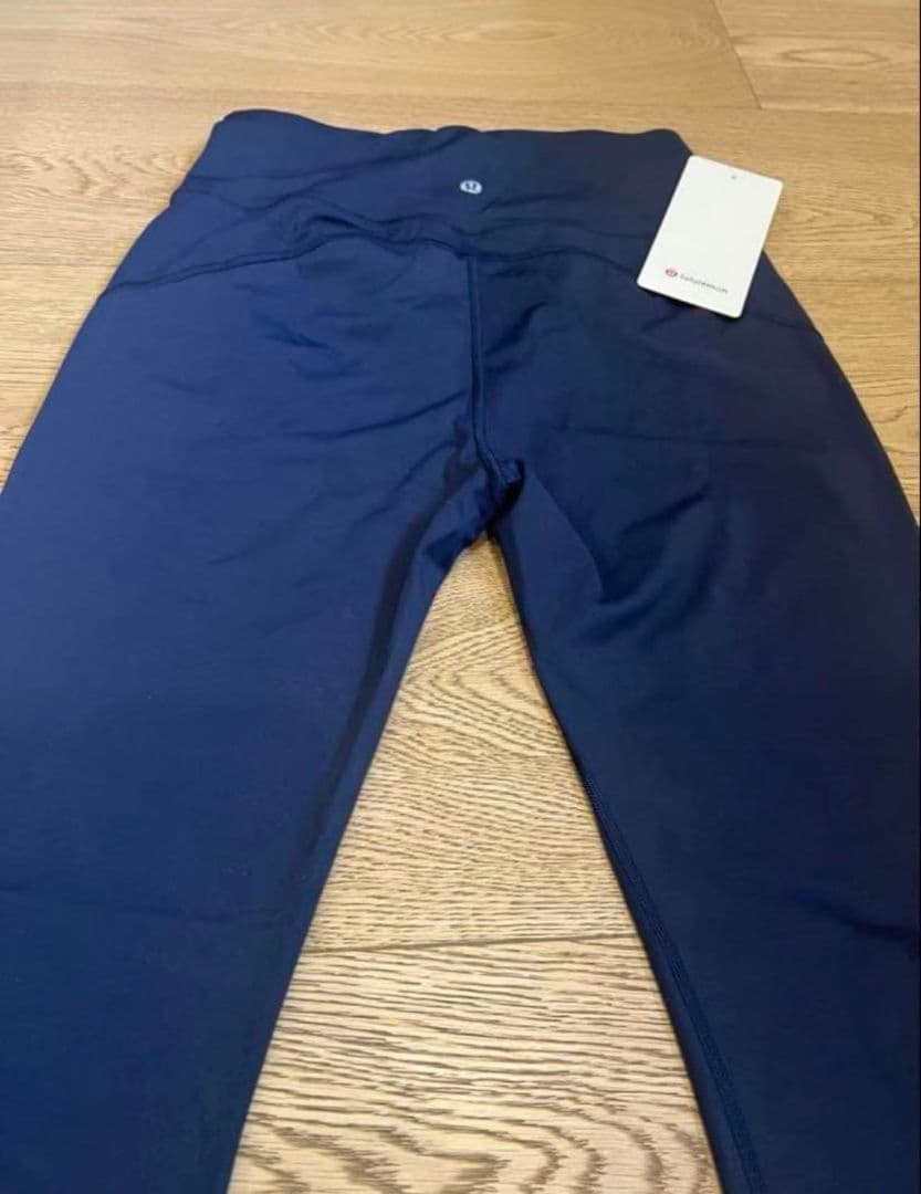 ルルレモンlululemon 青黒 フレア ヨガパンツ ハイウエスト　4