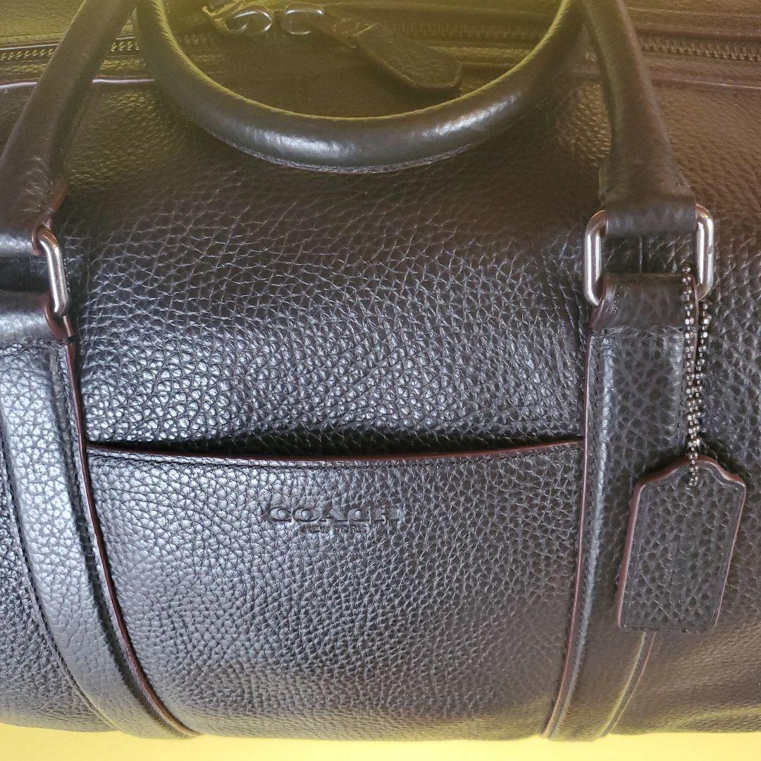 さ*し様 レアCOACHコーチ　 ボストンバック　ブラック黒 レザー ボストンバ