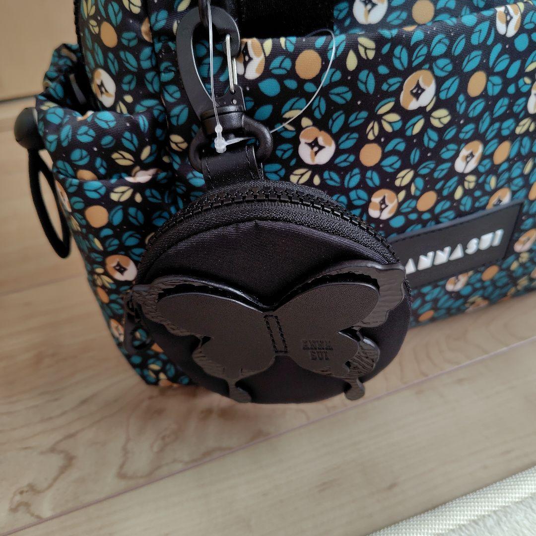 専用！ANNA SUI　ヴァケーションミニボストンバッグ　グリーン