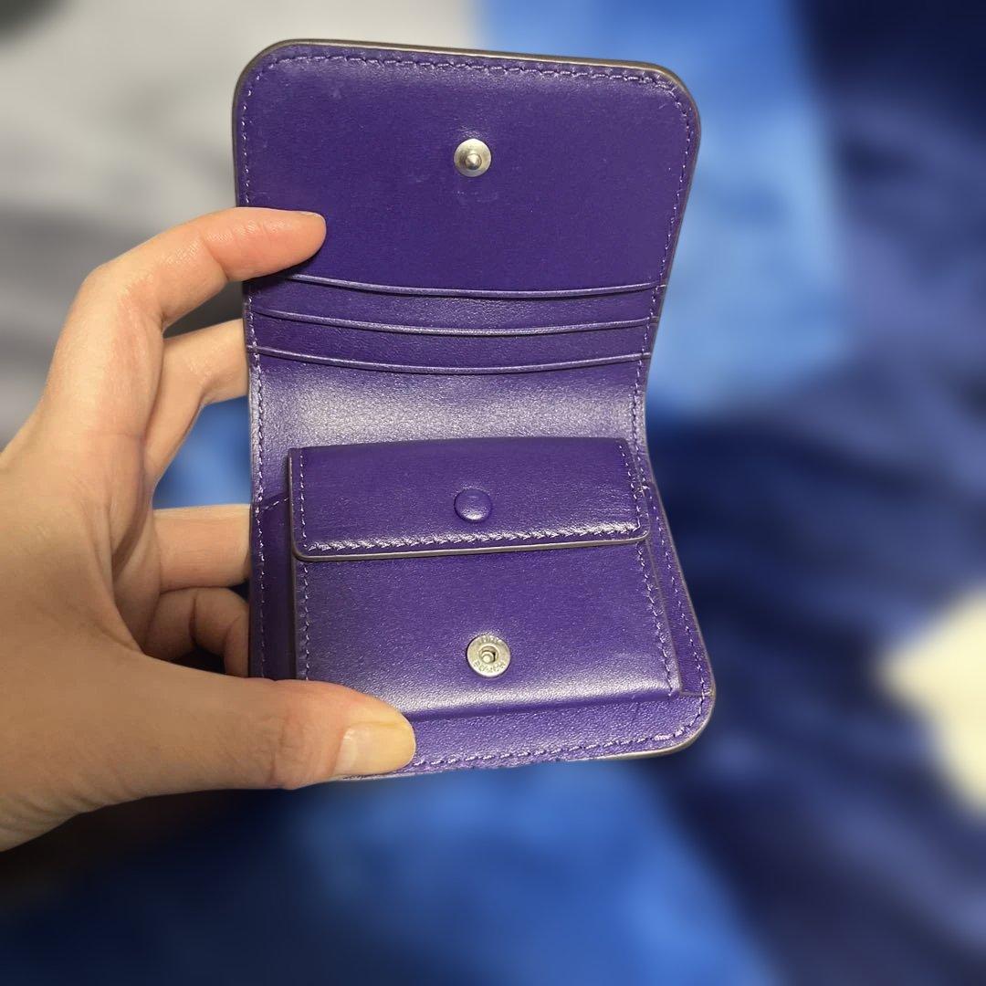 Tory Burch 二つ折り財布 エナメル　紫　トリーバーチ　新品　未使用