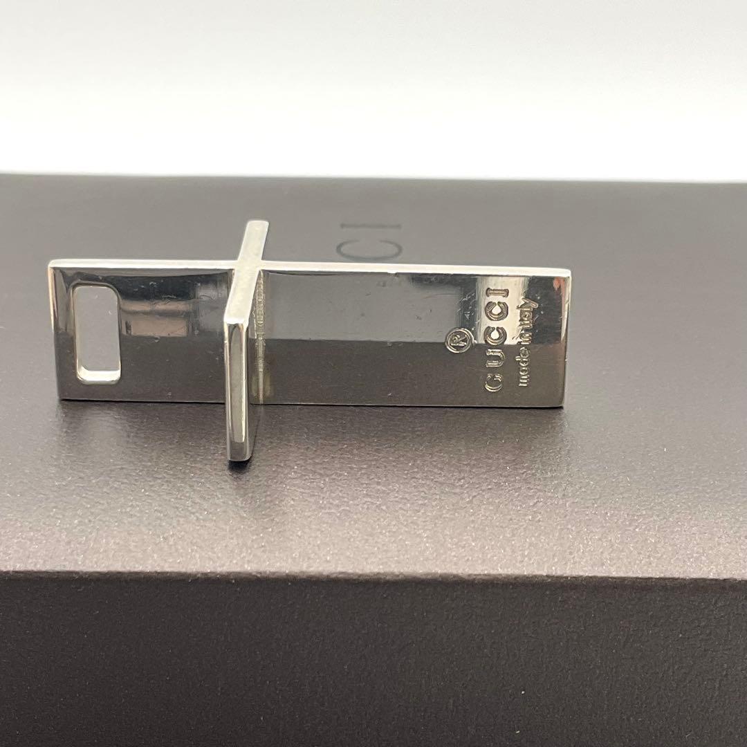 グッチ GUCCI ネックレス トップ クロス シルバー925 箱 保存袋