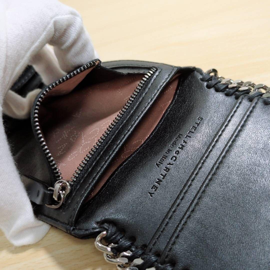 ☆おうか☆様　ステラマッカートニー ファラベラ レザー 三つ折り財布 黒