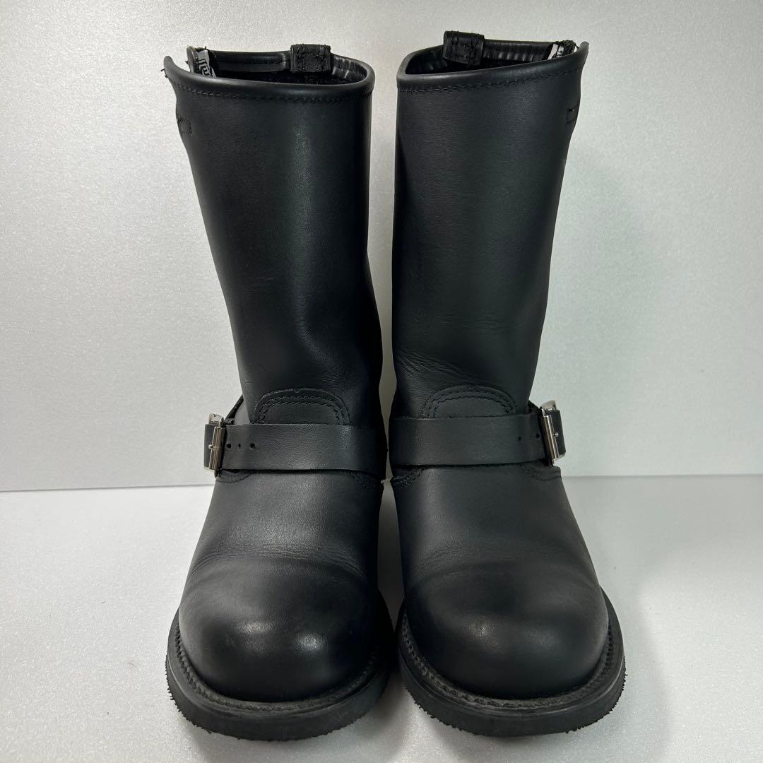 【美品】FRYE フライ エンジニアブーツ 本革 ブラック USA製