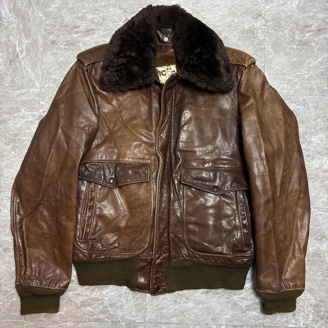 80s Schott G1 フライトジャケット ボア襟 ライナー 完品 40