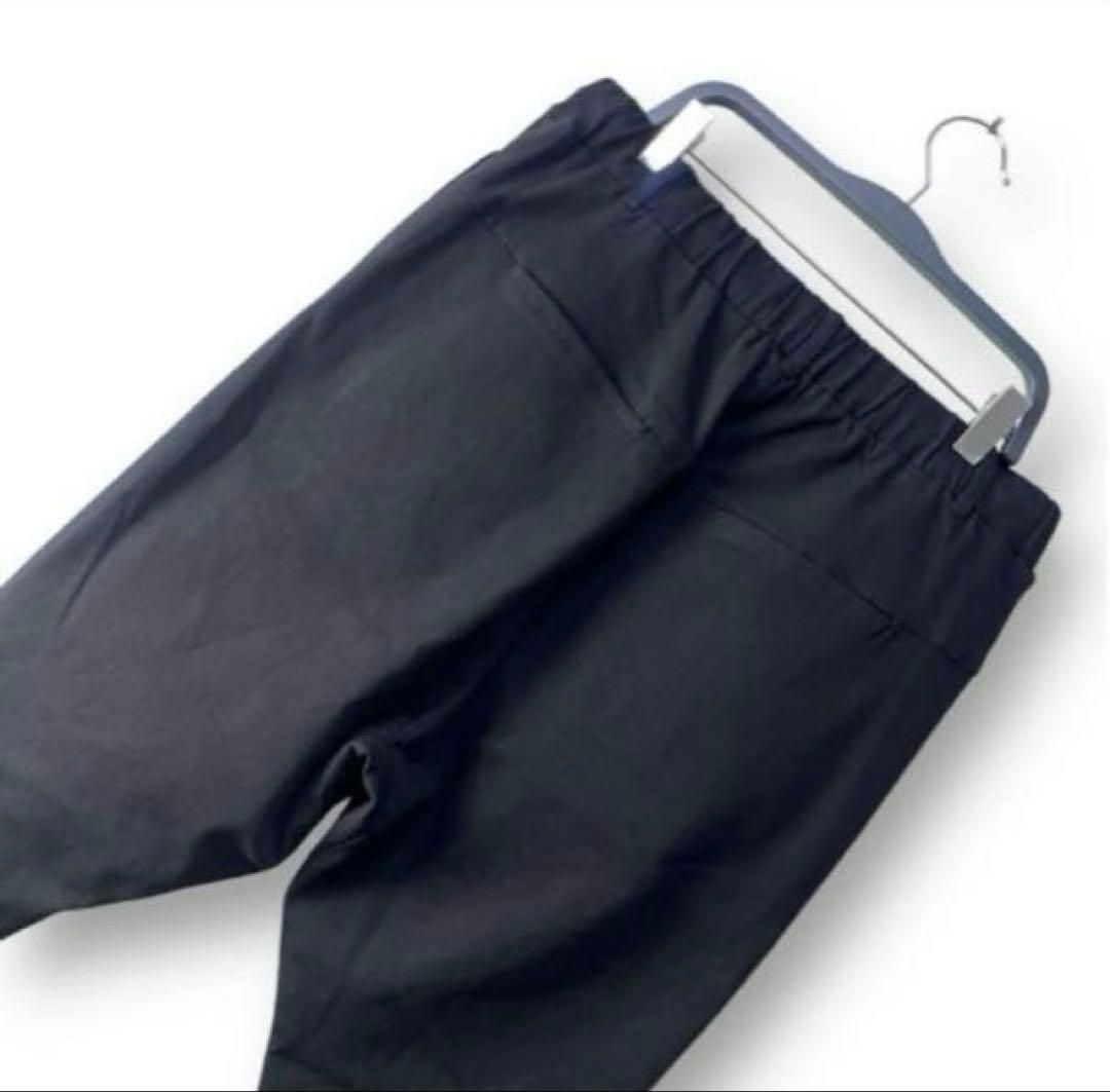 【極美品】CAMBIO・カンビオ・サルエルスーパーストレッチパンツ　ブラック　S