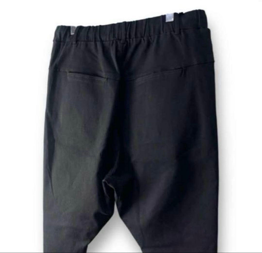 【極美品】CAMBIO・カンビオ・サルエルスーパーストレッチパンツ　ブラック　S