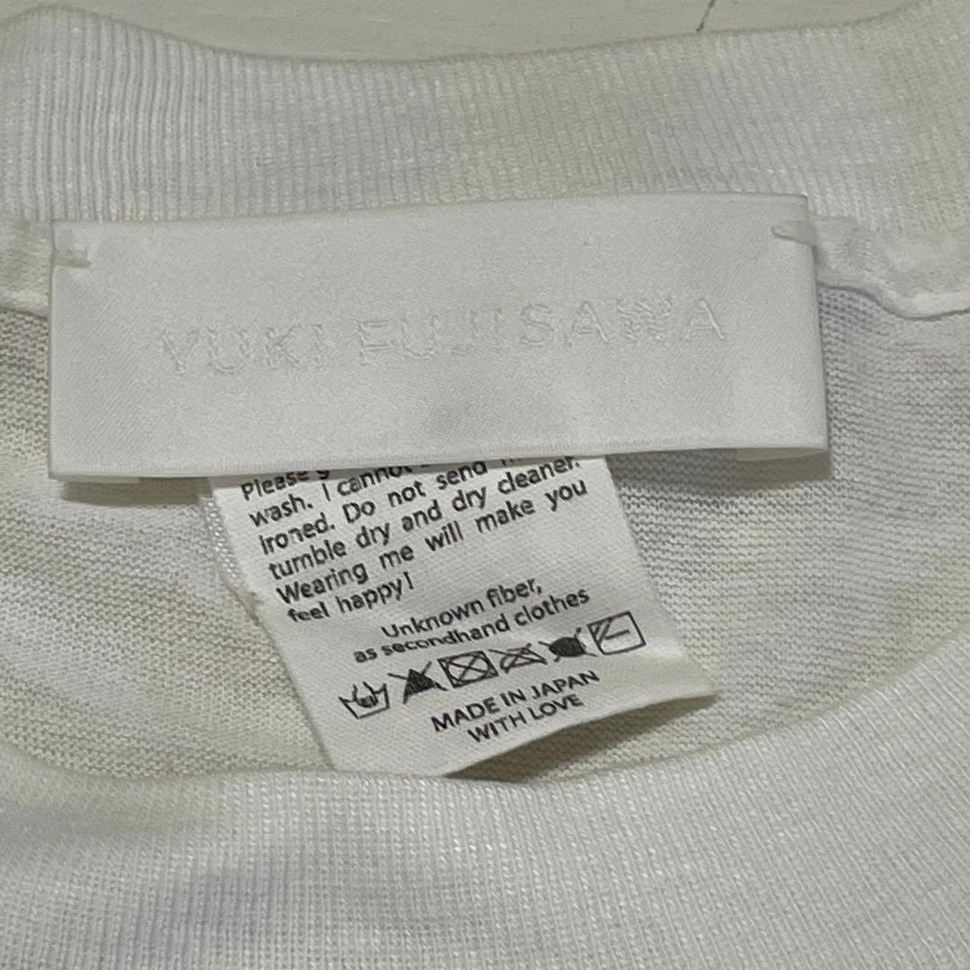 美品　レア YUKI FUJISAWA 箔プリント　Tシャツ