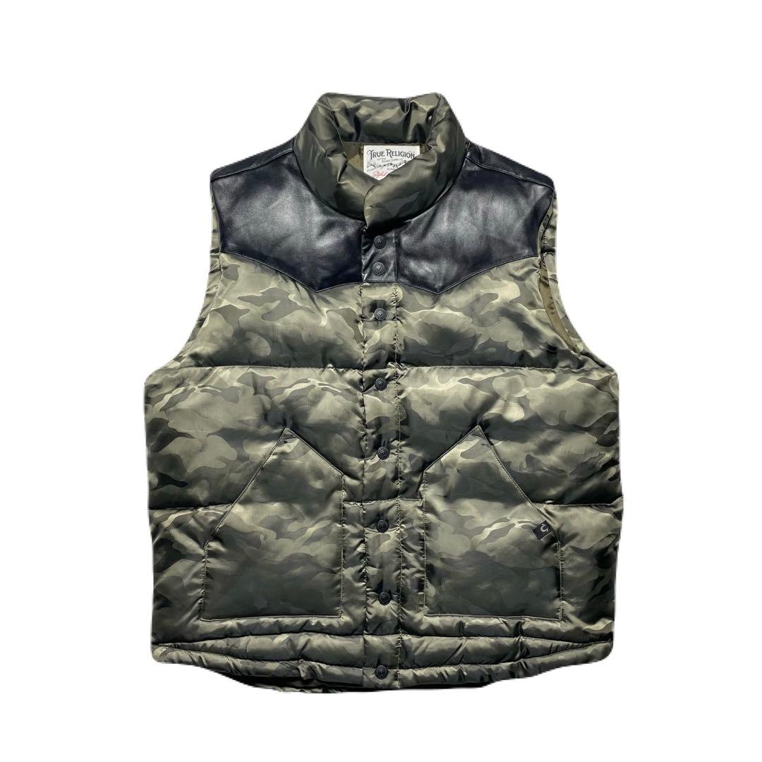 世*ん様 00s TRUE RELIGION CAMO PUFFER VEST