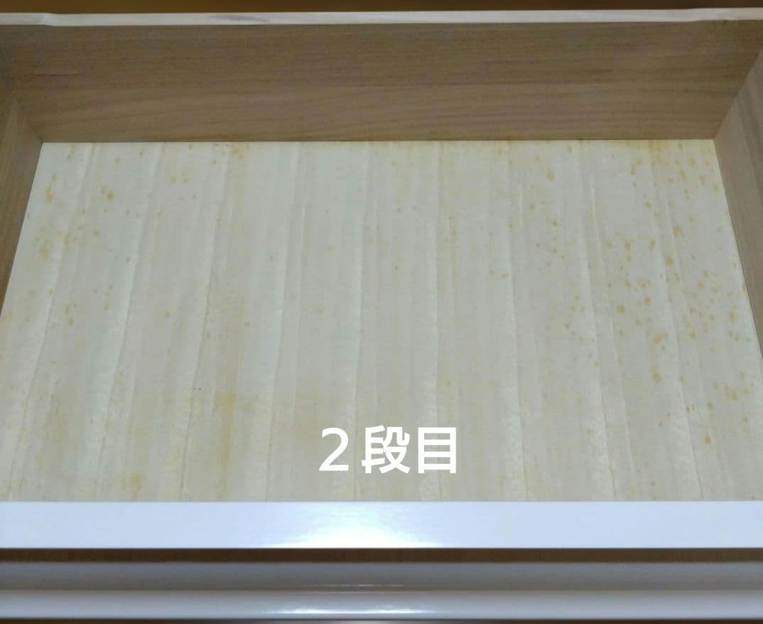 【値下げ】木製　ローチェスト　ホワイト　4段