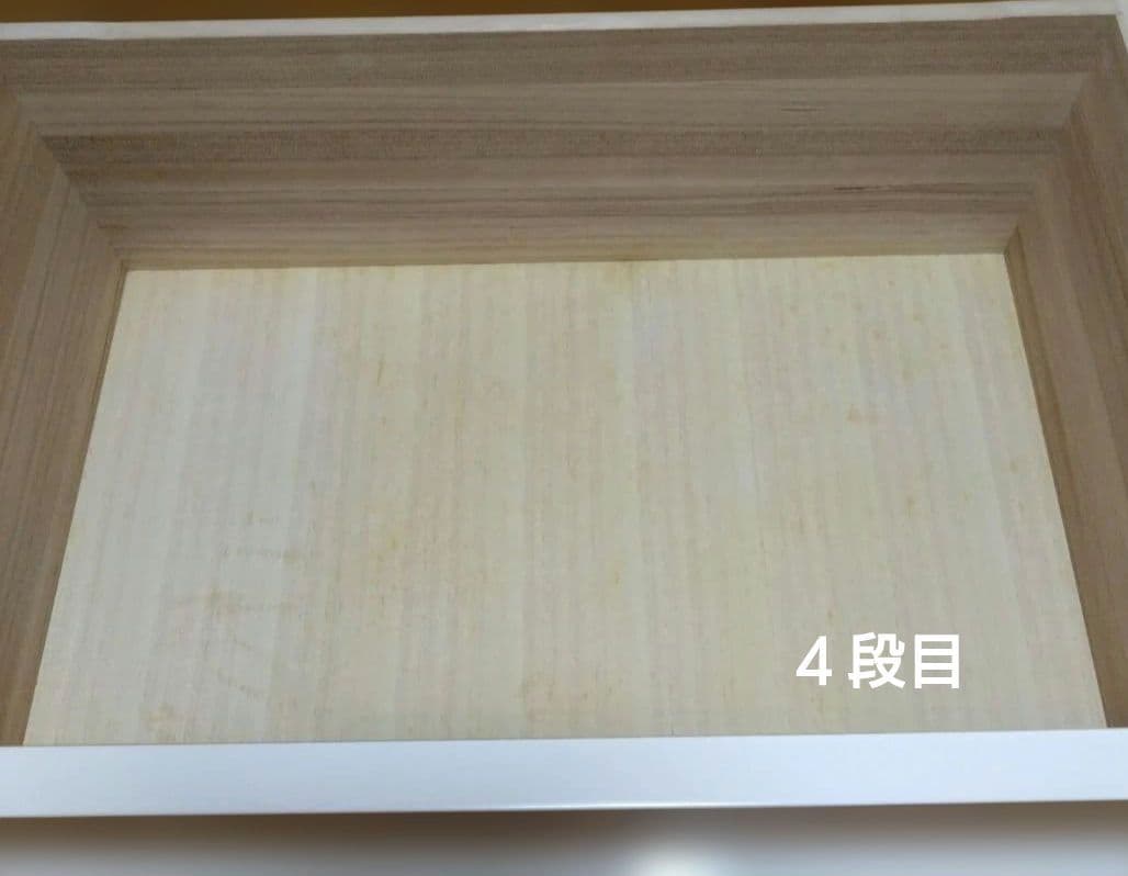 【値下げ】木製　ローチェスト　ホワイト　4段