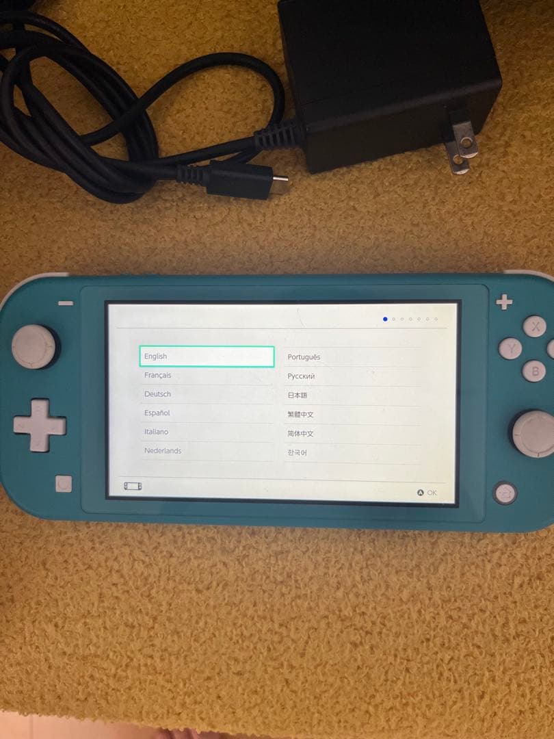 Nintendo Switch Lite 青 充電器付き　ジャンク品