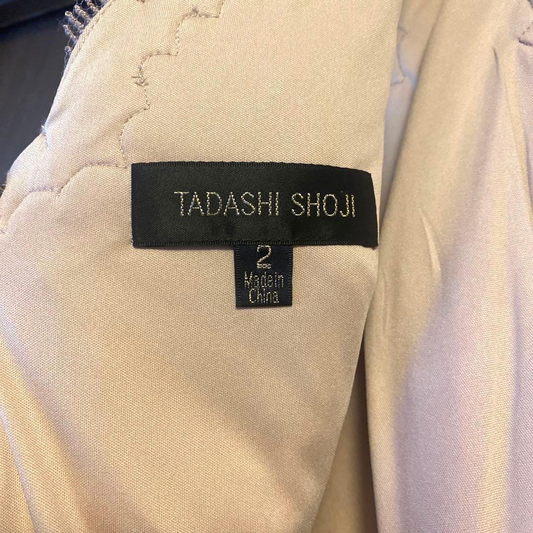 タダシショウジ　ワンピース　スパンコール　ピンク　ピンクベージュ　2 結婚式