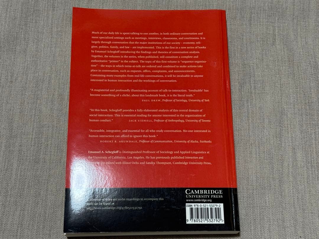 語学・辞書・学習参考書 Sequence Organization in Interaction